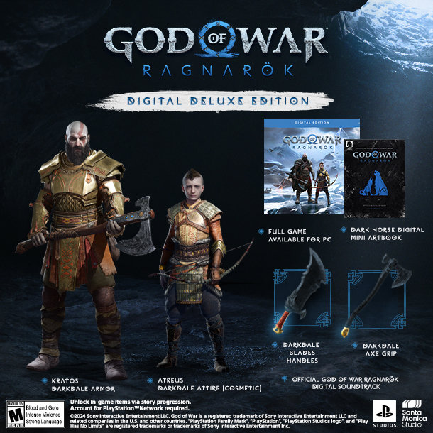 God of War Ragnarok Digital Deluxe Edition Includes