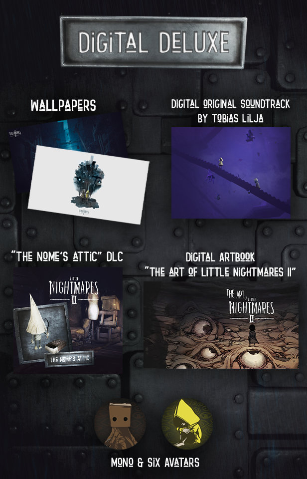 Little Nightmares II Deluxe Edition includes