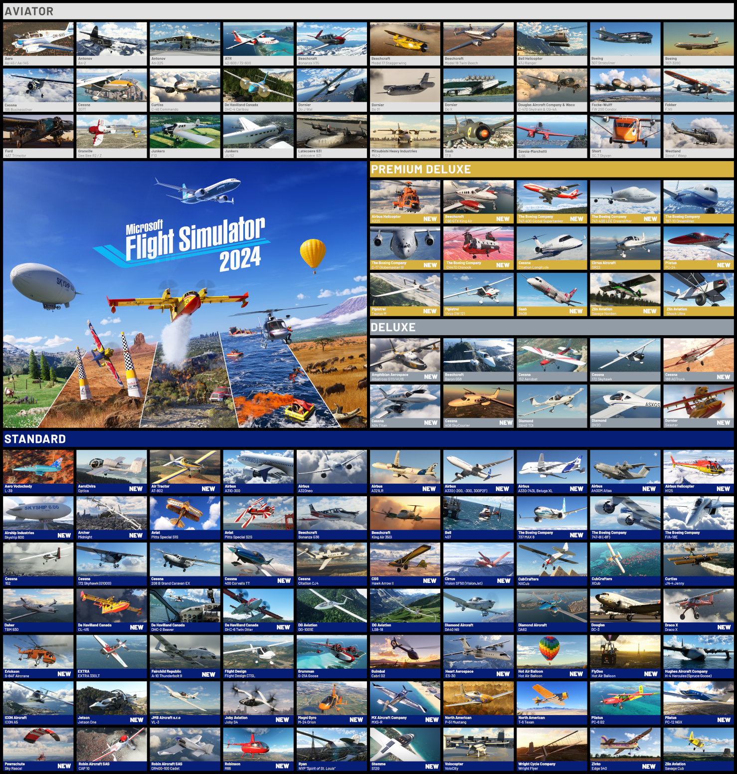 Microsoft Flight Simulator 2024 Edition Includes